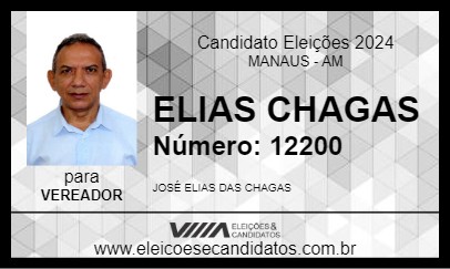 Candidato ELIAS CHAGAS 2024 - MANAUS - Eleições