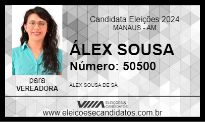 Candidato ÁLEX SOUSA 2024 - MANAUS - Eleições