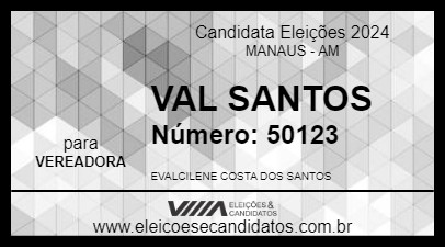 Candidato VAL SANTOS 2024 - MANAUS - Eleições