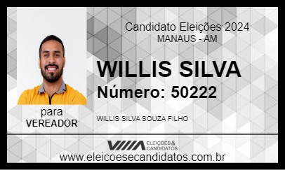 Candidato WILLIS SILVA 2024 - MANAUS - Eleições