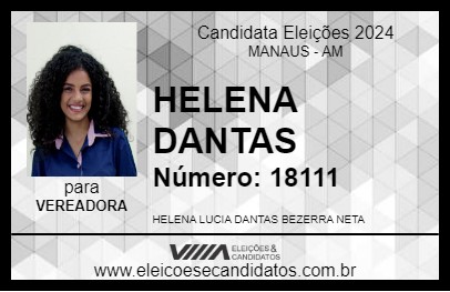 Candidato HELENA DANTAS 2024 - MANAUS - Eleições