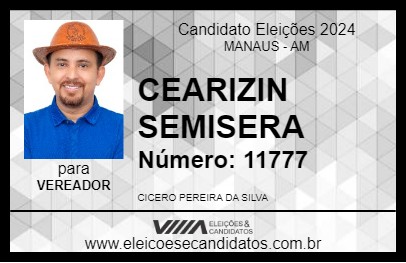 Candidato CEARAZIN SEMISERA 2024 - MANAUS - Eleições