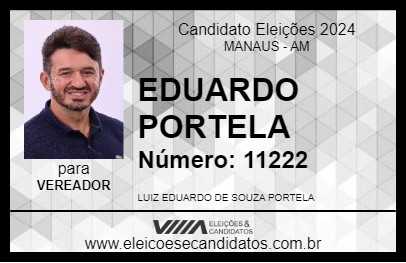 Candidato EDUARDO PORTELA 2024 - MANAUS - Eleições