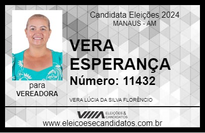 Candidato VERA ESPERANÇA 2024 - MANAUS - Eleições