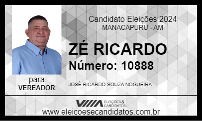 Candidato ZÉ RICARDO 2024 - MANACAPURU - Eleições