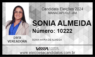 Candidato SONIA ALMEIDA 2024 - MANACAPURU - Eleições