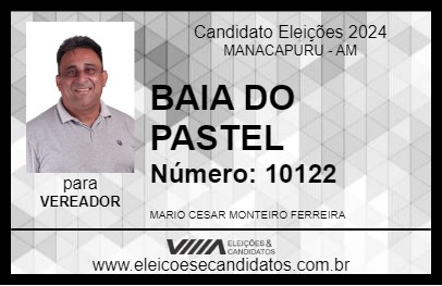 Candidato BAIA DO PASTEL 2024 - MANACAPURU - Eleições