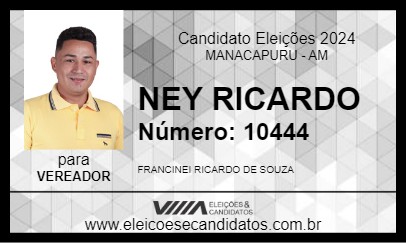 Candidato NEY RICARDO 2024 - MANACAPURU - Eleições