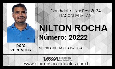 Candidato NILTON ROCHA 2024 - ITACOATIARA - Eleições