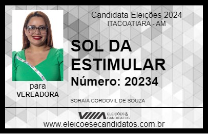 Candidato SOL DA ESTIMULAR 2024 - ITACOATIARA - Eleições