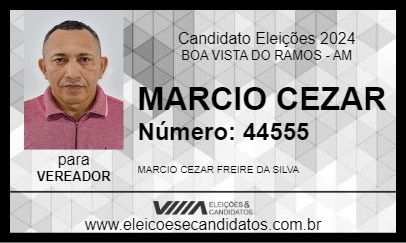 Candidato MARCIO CEZAR 2024 - BOA VISTA DO RAMOS - Eleições