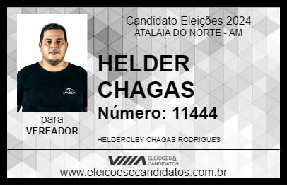 Candidato HELDER CHAGAS 2024 - ATALAIA DO NORTE - Eleições