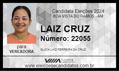 Candidato LAIZ CRUZ 2024 - BOA VISTA DO RAMOS - Eleições