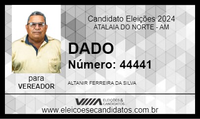 Candidato DADO 2024 - ATALAIA DO NORTE - Eleições