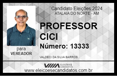 Candidato PROFESSOR CICI 2024 - ATALAIA DO NORTE - Eleições