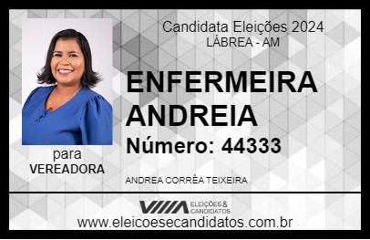 Candidato ENFERMEIRA ANDREA 2024 - LÁBREA - Eleições