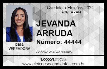 Candidato JEVANDA ARRUDA 2024 - LÁBREA - Eleições