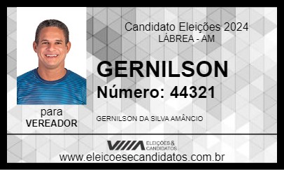 Candidato GERNILSON  2024 - LÁBREA - Eleições