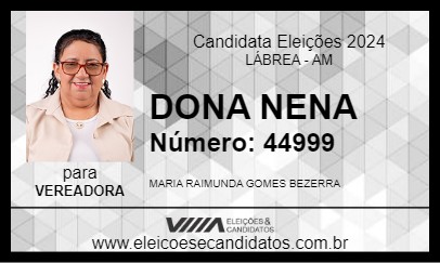 Candidato DONA NENA 2024 - LÁBREA - Eleições