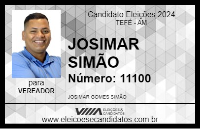 Candidato JOSIMAR SIMÃO 2024 - TEFÉ - Eleições