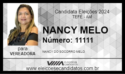 Candidato NANCY MELO 2024 - TEFÉ - Eleições