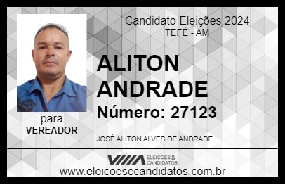 Candidato ALITON ANDRADE 2024 - TEFÉ - Eleições