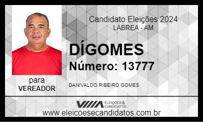 Candidato DÍGOMES 2024 - LÁBREA - Eleições