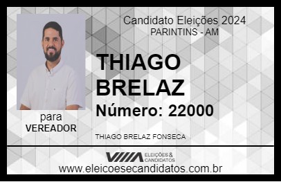 Candidato THIAGO BRELAZ 2024 - PARINTINS - Eleições