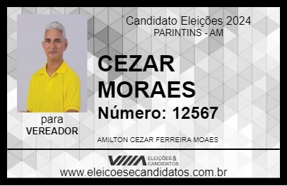 Candidato CEZAR MORAES 2024 - PARINTINS - Eleições