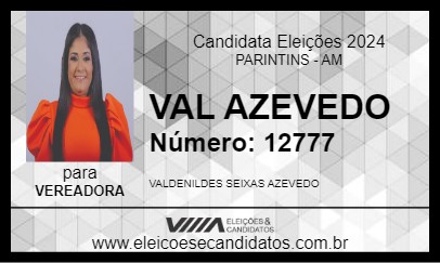 Candidato VAL AZEVEDO 2024 - PARINTINS - Eleições