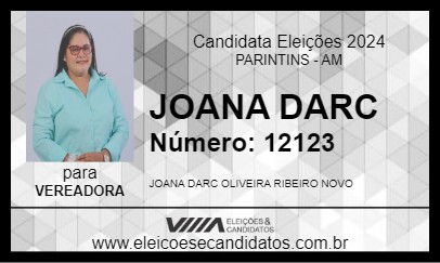 Candidato JOANA DARC 2024 - PARINTINS - Eleições