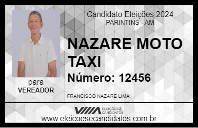 Candidato NAZARE MOTO TAXI 2024 - PARINTINS - Eleições