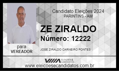 Candidato ZE ZIRALDO 2024 - PARINTINS - Eleições