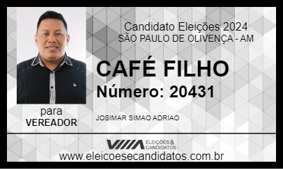 Candidato CAFÉ FILHO 2024 - SÃO PAULO DE OLIVENÇA - Eleições