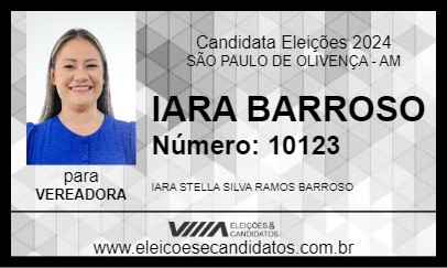 Candidato IARA BARROSO 2024 - SÃO PAULO DE OLIVENÇA - Eleições