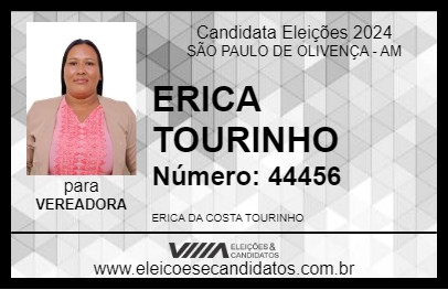 Candidato ERICA TOURINHO 2024 - SÃO PAULO DE OLIVENÇA - Eleições