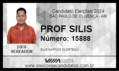 Candidato PROF SILIS 2024 - SÃO PAULO DE OLIVENÇA - Eleições