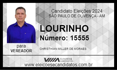 Candidato LOURINHO 2024 - SÃO PAULO DE OLIVENÇA - Eleições