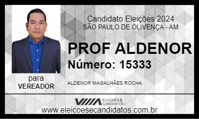 Candidato PROF ALDENOR 2024 - SÃO PAULO DE OLIVENÇA - Eleições