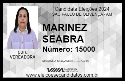 Candidato MARINEZ SEABRA 2024 - SÃO PAULO DE OLIVENÇA - Eleições