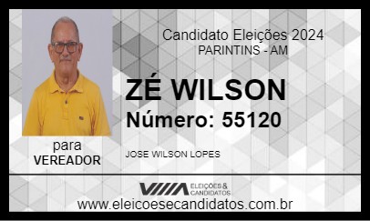 Candidato ZÉ WILSON 2024 - PARINTINS - Eleições