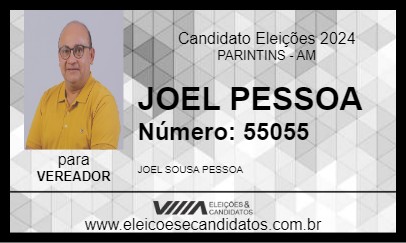 Candidato JOEL PESSOA 2024 - PARINTINS - Eleições