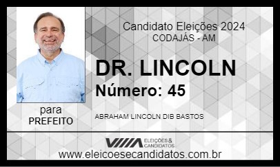 Candidato DR. LINCOLN 2024 - CODAJÁS - Eleições