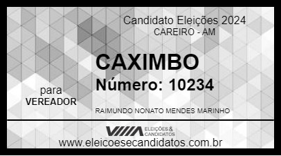 Candidato CAXIMBO 2024 - CAREIRO - Eleições