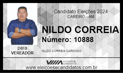 Candidato NILDO CORREIA 2024 - CAREIRO - Eleições