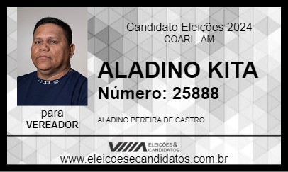 Candidato ALADINO KITA 2024 - COARI - Eleições