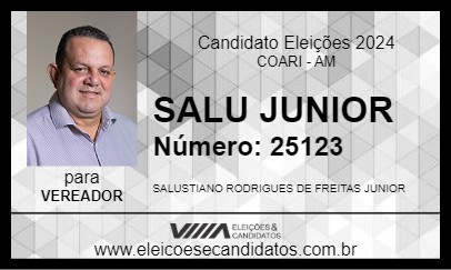 Candidato SALU JUNIOR 2024 - COARI - Eleições