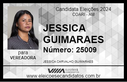 Candidato JESSICA GUIMARAES 2024 - COARI - Eleições