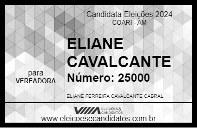 Candidato ELIANE CAVALCANTE 2024 - COARI - Eleições