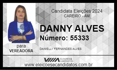 Candidato DANNY ALVES 2024 - CAREIRO - Eleições